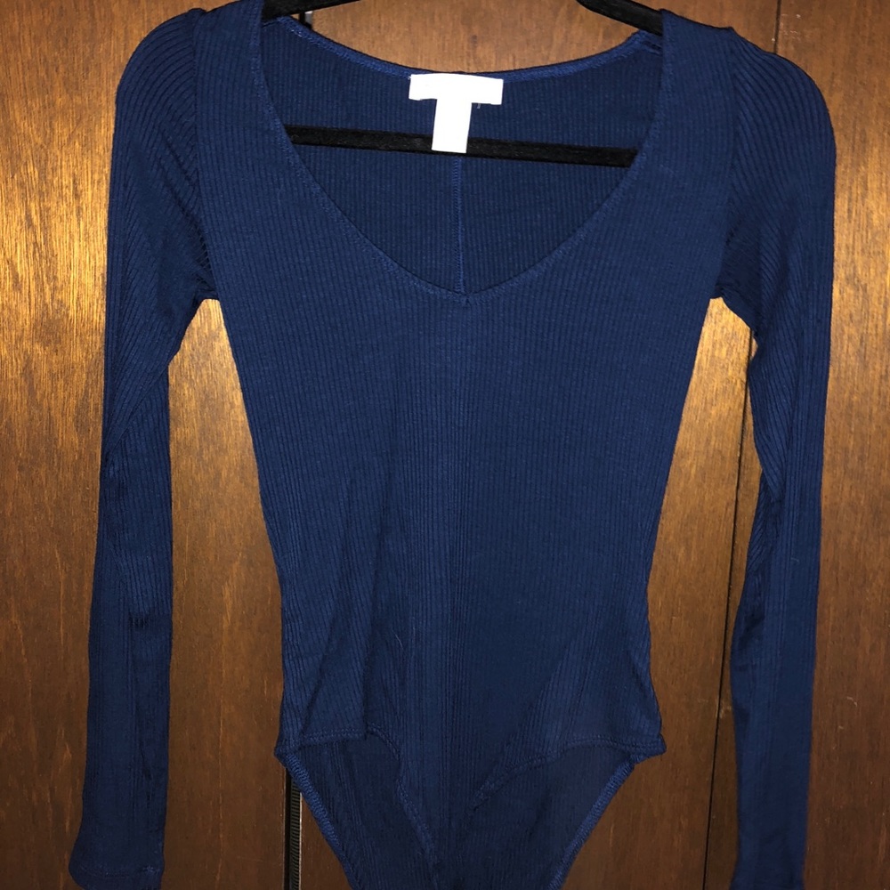 NWOT Navy Bodysuit